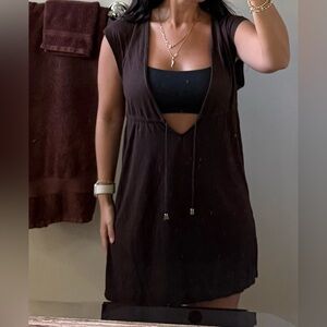 Merona Brown Bathing Suit Cover Up